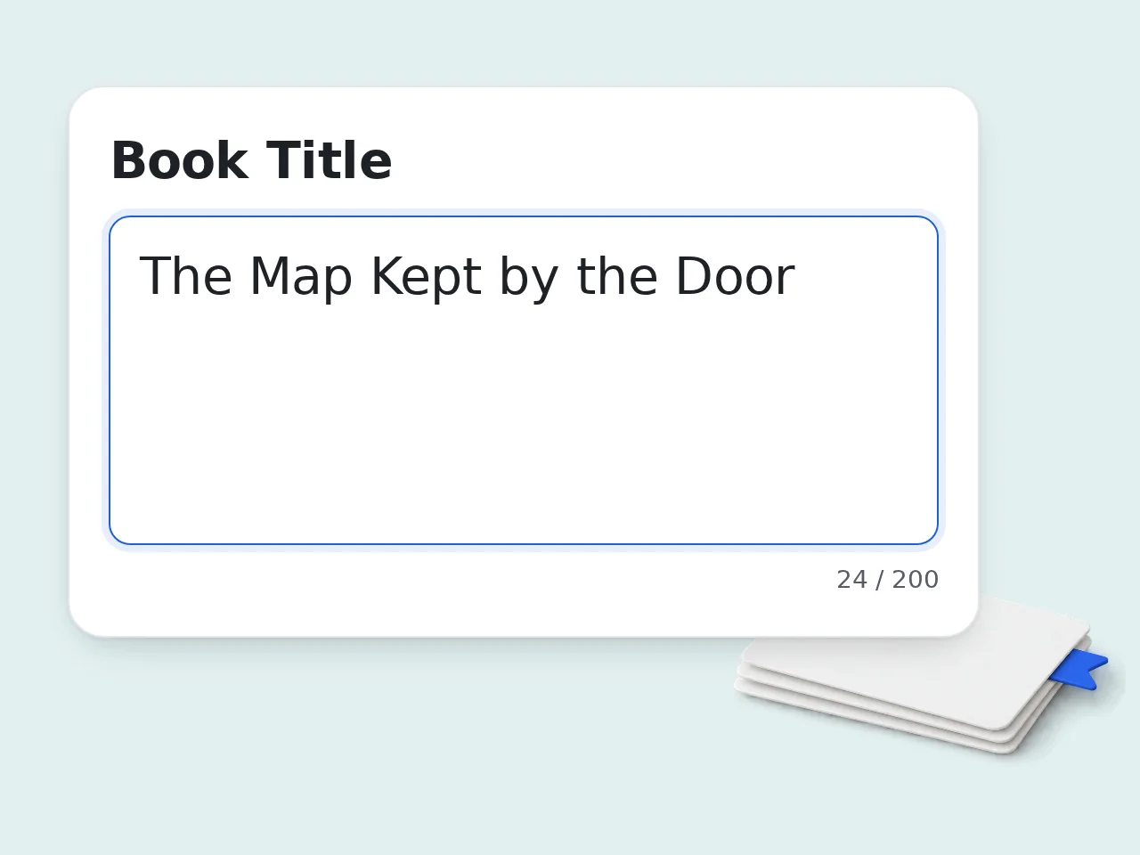 Enter the book title and paste content