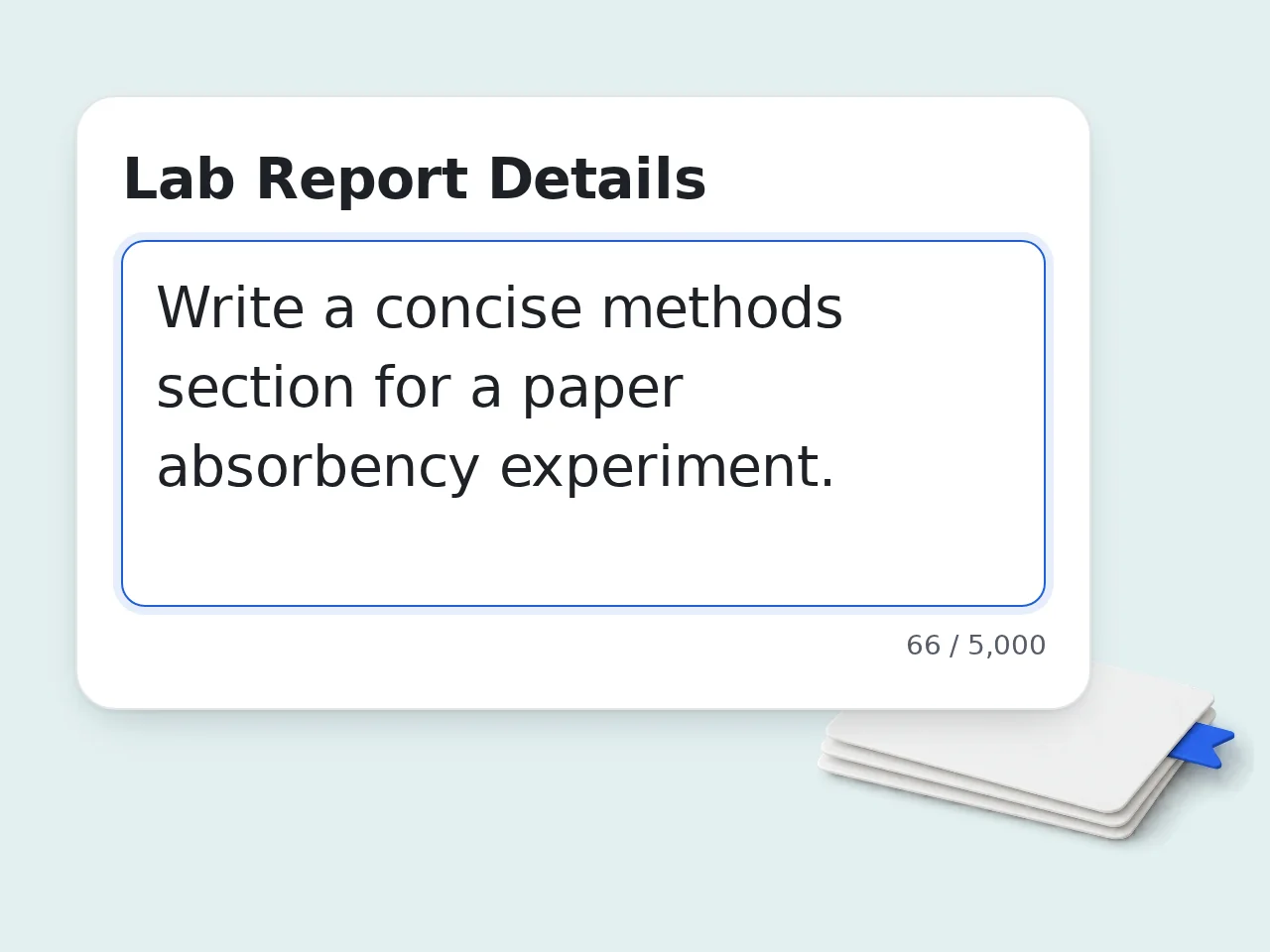 Paste your assignment and experiment details