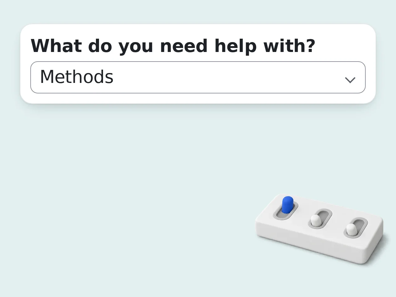 Choose the report section and options