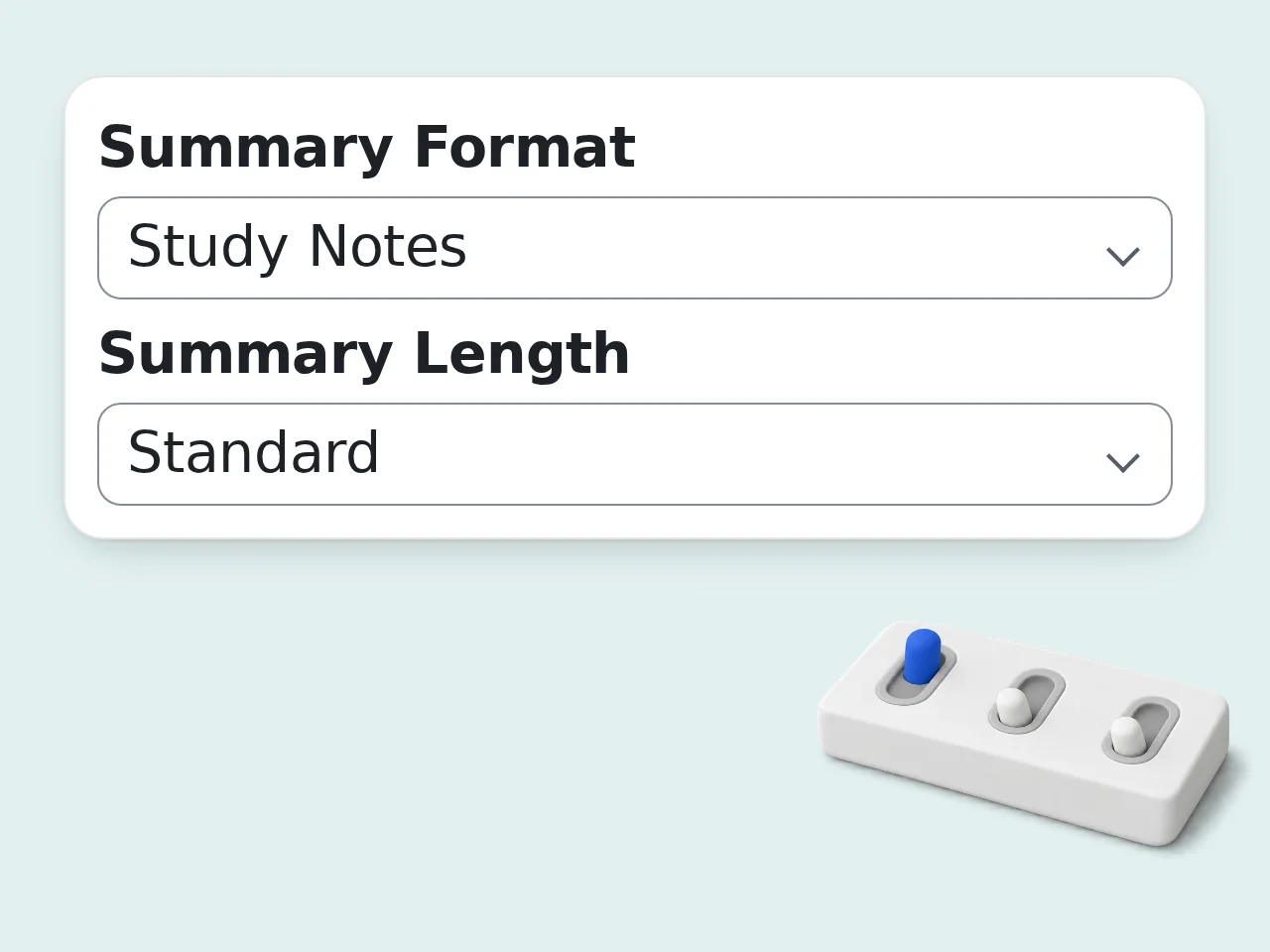 Choose your format and length