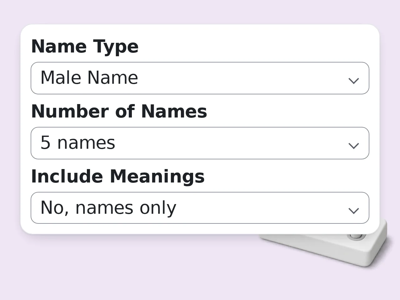 Select Name Type