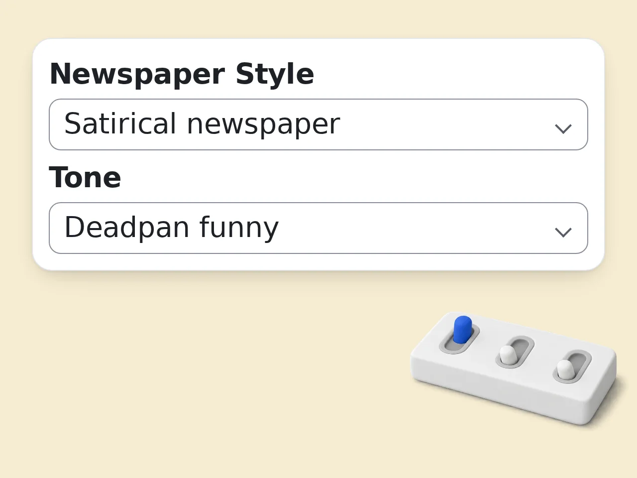 Choose Style and Tone