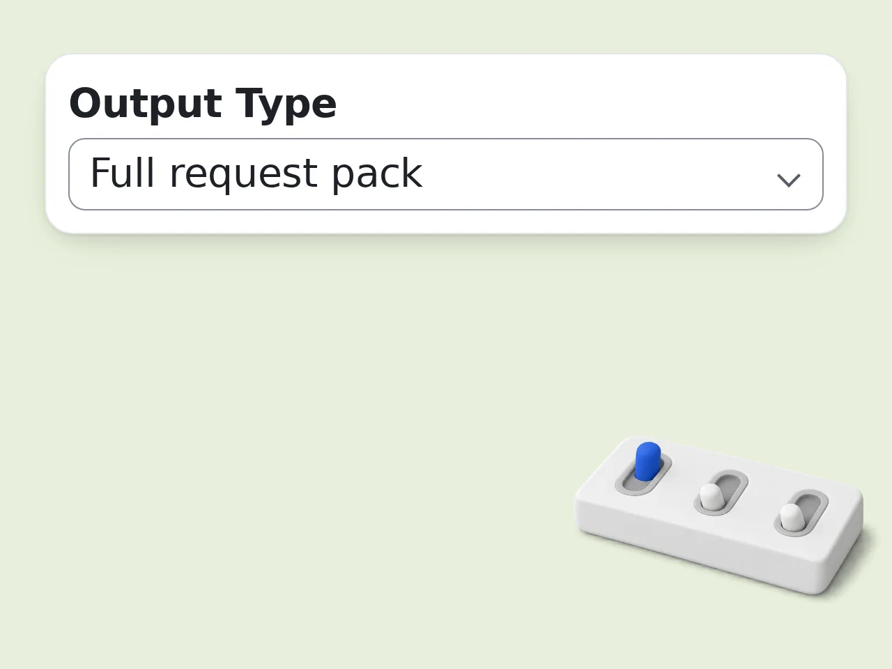 Choose the sharing format