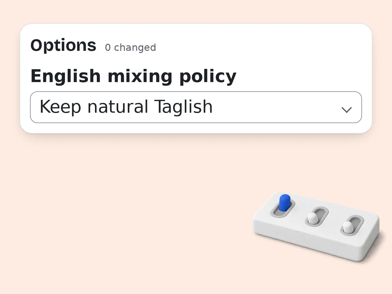 Set your Filipino grammar checker policy