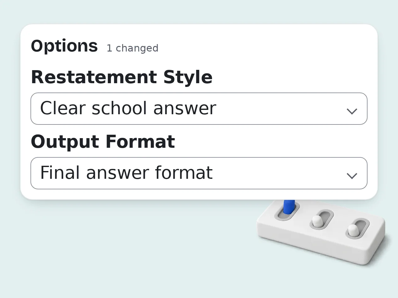 Choose Style and Format