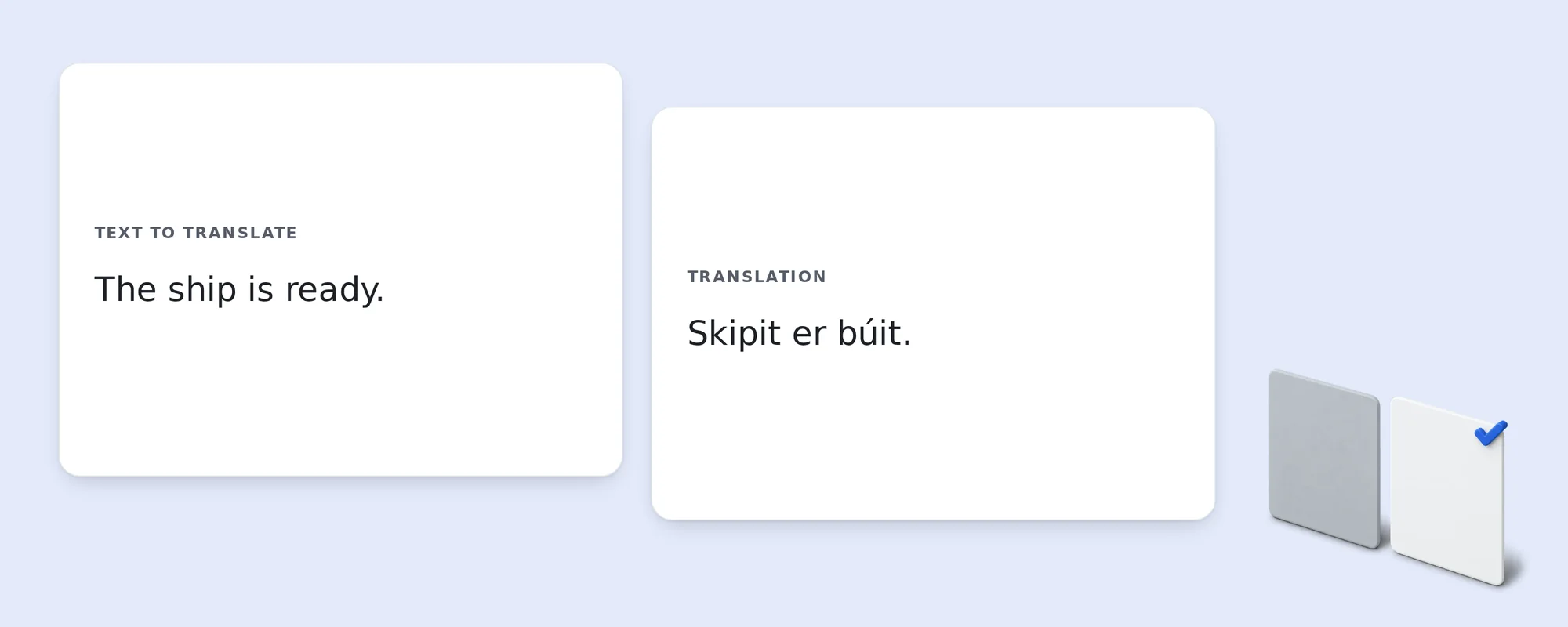 古ノルド語翻訳ツールの編集前と編集後の例