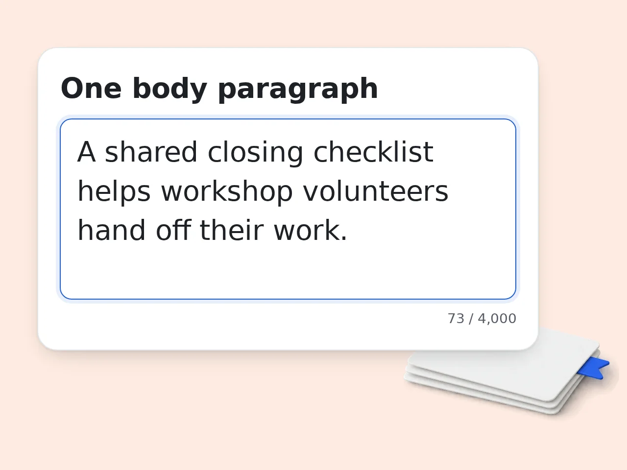 Give the Paragraph Grader One Draft