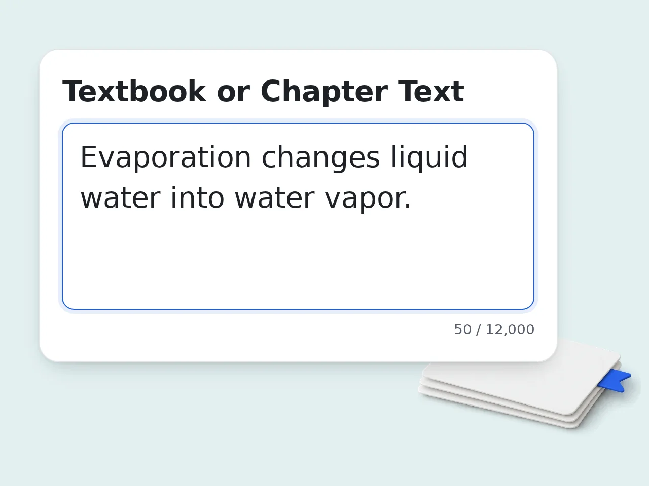 Paste the textbook text